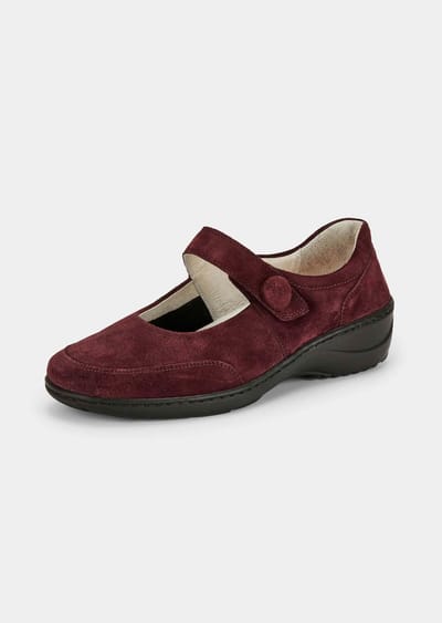 Leren ballerina's - bordeaux - Gr. 37 van Goldner Fashion