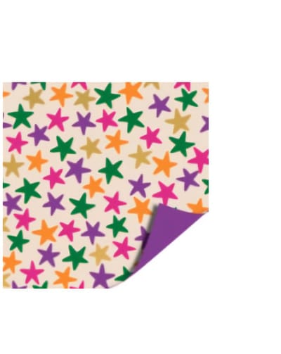 3m Cadeaupapier -30cm breed - cadeaupapier - leuk inpakken - kado - inpakpapier - verpakken - Feestje - Funky Stars