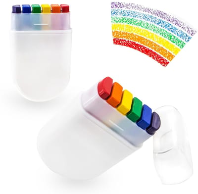 2 stuks Pride Face Paint Sticks - Regenbooggezichts- en lichaamsverf - LGBT-vlagkleuren - Voor marsen en festivals - Snel drogend en gemakkelijk te gebruiken