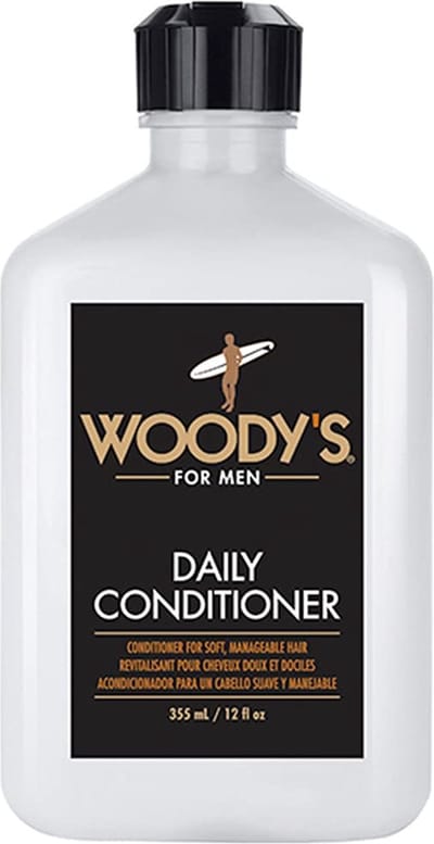 Woody's for Men Daily Conditioner 355 ml - Houdt het haar zacht en glad - Laat een verkoelende tinteling achter