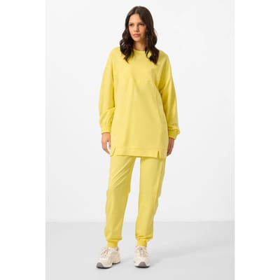 Oversized Fleece Sweater en Broek Set