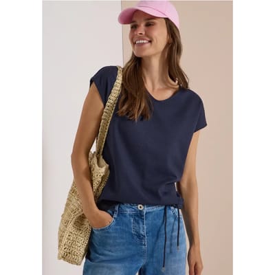 Shirt met wafelstructuur