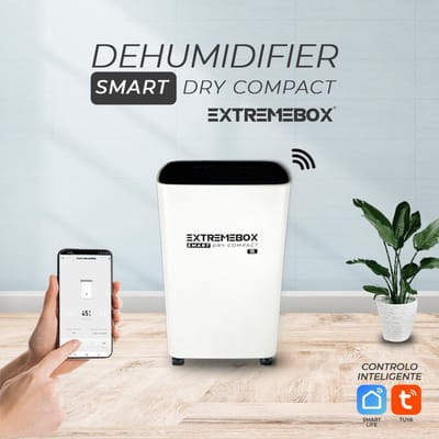 Extremebox Smart Dry Compacte slimme luchtontvochtiger - 12L/D