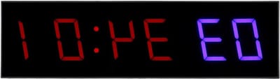 Fitness Wandklok met Stopwatch en Countdown Timer - 12/24 Uur LED Klok voor Training met Afstandsbediening en EU Plug
