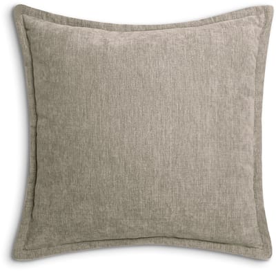 Heckettlane Sierkussen Velours Vieux - Taupe Grey - Sierkussens 45x45 cm - 100% Polyester Velours - Inclusief Binnenkussen