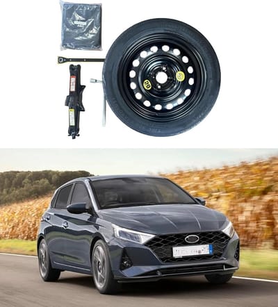 Reservewiel Set - Noodwiel Krik - Auto Reparatie - Met Krik en Tas - 16 Inch - Zwart