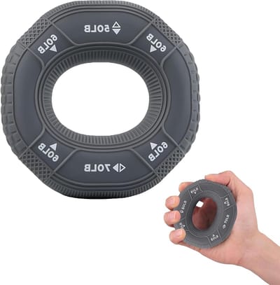 Siliconen Ringen voor Spiertraining, Handtrainer en Gripversterking voor Onderarm en Hand, Ideaal voor Calisthenics en Fitness
