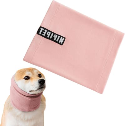 Honden- en kattenhoodie voor geluidsbescherming en angstverlichting met oorkappen, ideaal voor huisdieren, comfortabel en warm (Roze, M)