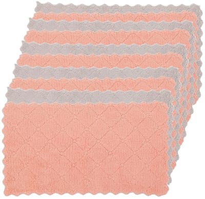 Dailygoods- Keukendoeken Set 10 Stuks - Absorberende Theedoeken - Onderhoudsvriendelijk - Recyclebaar - Koraalvlies - 23x13 cm