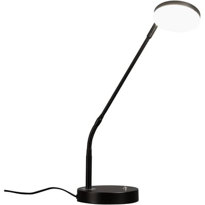 Fischer & Honsel Tafellamp Sorento - Moderne Bureaulamp - 48cm - LED 6,5W - Dimbaar - 3 lichtkleuren - Zwart