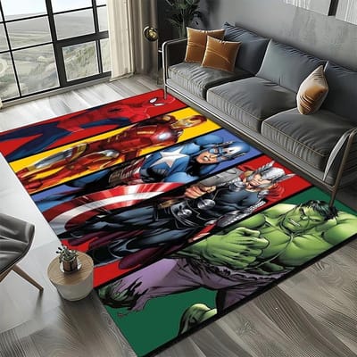 Disney SpiderMan Marvel Avengers Cartoon Tapijt Woonkamer Slaapkamer Bank Balkon Entree Tapijt Woondecoratie Antislip Deurmat 80x120cm