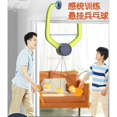 Entraîneur de tennis de table suspendu pour enfants Système sensoriel parent-enfant d'intérieur Correction de la vision par flottaison Coordination œil-main