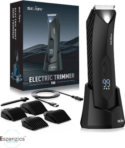 Eszenzics™ Bodygroomer Pro6 - Krachtige trimmer mannen - Snel en Veilig - LED verlichting - Waterdicht - Snel Oplaadbaar - Opzetstukken - Lichaam - Schaamhaar