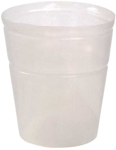 Plantenpot, flexibel, Ø 40 cm, hoogte 45 cm, kunststof, transparant, 200 g