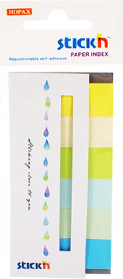 Stick'n papieren Markeerstroken - Bladwijzer - 45x15mm - 180 index tabs totaal