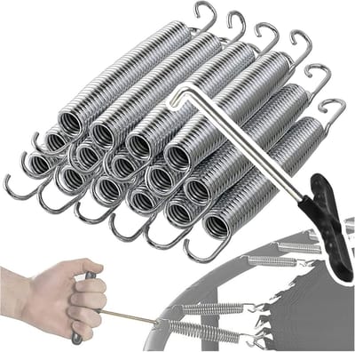 Trampoline veren set - Vervangende veren - Tuintrampoline reparatie - Heavy-duty staal - 14 cm lengte