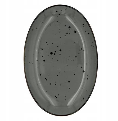 Alumina Bogucice Cottage Grafiet Ovale Schaal 31 cm