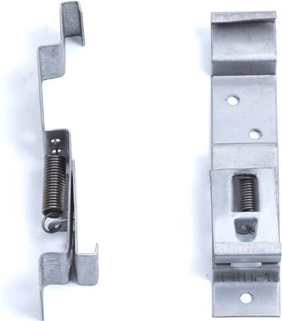 Kentekenplaat klemmen voor aanhangers en caravans - RVS (2 stuks)