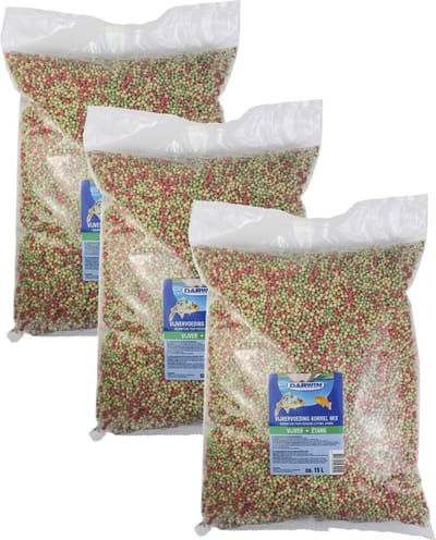 Darwin Vijvervoer Korrels - Vijvervoer - 3 x 15 l