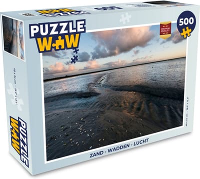 Puzzel Zand - Wadden - Lucht - Legpuzzel - Puzzel 500 stukjes