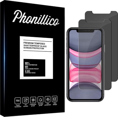 Screenprotector privacy voor iPhone 11 Pro Max - 2 stuks Beschermglas Privacy Glas van glazen schermbeschermfolie
