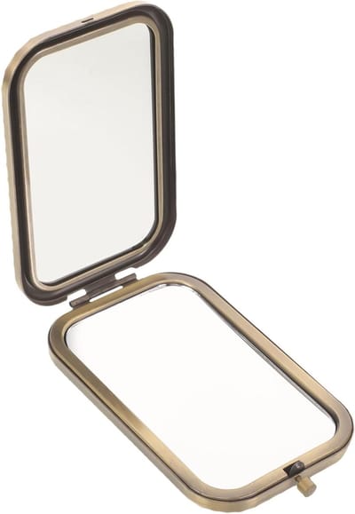 Compacte Make-up Spiegel - Zakspiegel Dubbelzijdig - Make-up Verzorging - Stijlvol Vlinderontwerp - 10.30X6.00X2.00CM - Kleurrijk