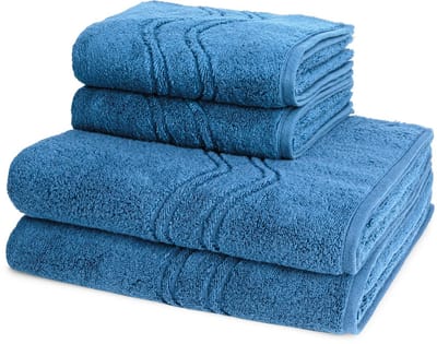 Ross Dames en Heren 2 X handdoek 2 X douchedoek - per set Cashmere feeling