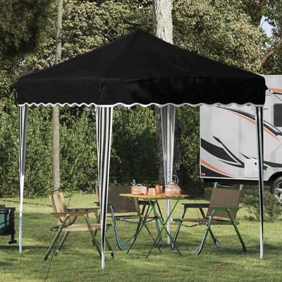 vidaXL - Pop-up - Feesttent - 195 - x - 195 - x - 245 - cm - Zwart - Oxford - Stof
