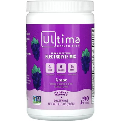 Ultima Replenisher, mélange d'électrolytes, saveur raisin, 300 ml (306 g)