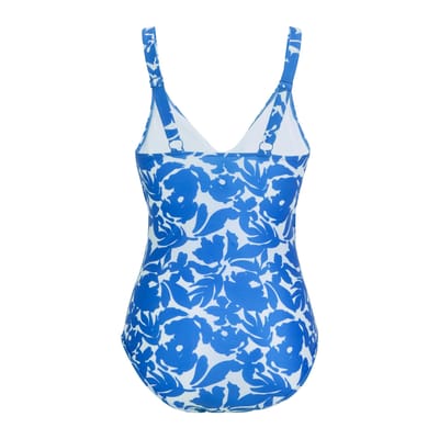 Regatta Dames Baylenne Fleur Bloom Eendelig Zwembadpak (Blauw)