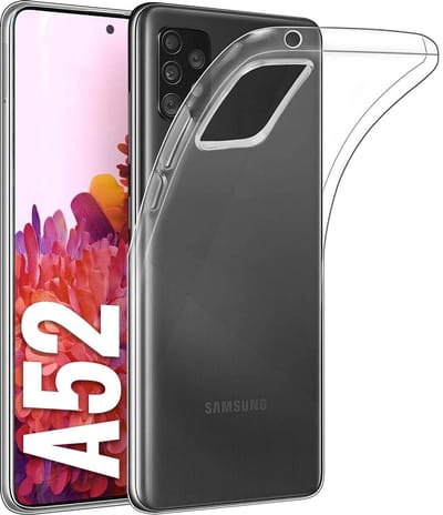 Hoesje geschikt voor Samsung Galaxy A52 Back Cover – Galaxy A52 Hoesje Silicone Case - Perfect fit - TRANSPARANT – EPICMOBILE