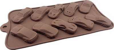 BukkitBow - 10 Auto's Vorm - Auto Bakvorm - Sportcar / Sport Auto's - Chocolade Mal - Siliconen Bakvorm
