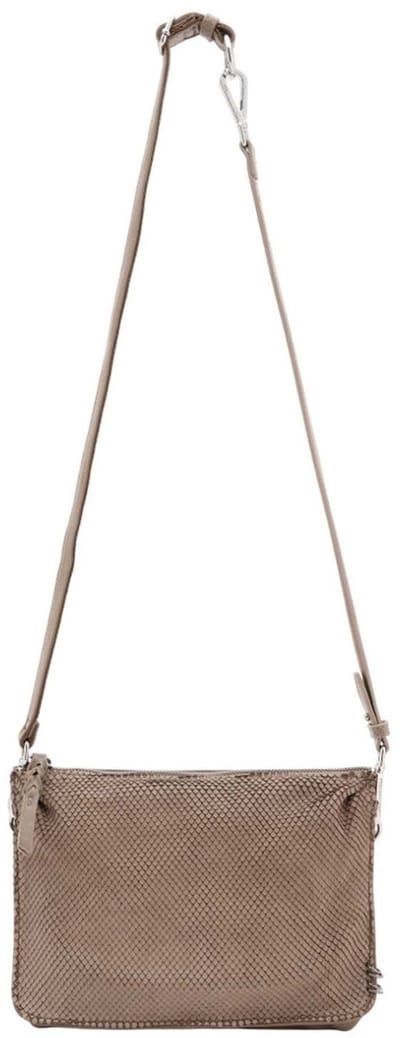 FREDsBRUDER Leren schoudertas Daily Catch Edgy Crossbag Olive Taupe beige