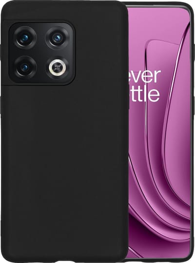Hoesje - Geschikt voor OnePlus 10 Pro - Sterk & Shockproof - Hoes Cover - Siliconen Case - Telefoonhoesjes - Zwart