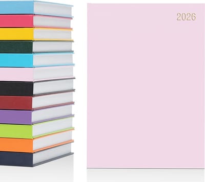 Agenda A5 Weekoverzicht Hardback Dagboek Notitieboek voor School, Kantoor en Persoonlijk Gebruik