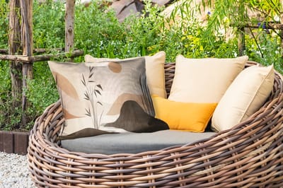 Buitenkussens - Tuin - Japandi - Landschap - Beige - 50x30 cm