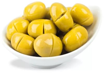 Cihangir Domat Kırma Gekraakte Groene Olijven ( natuurlijk gefermenteerd ) 800 g - Yesil Kirma domat zeytin Dogal Fermante - Green Olives (naturally fermented) 800 g