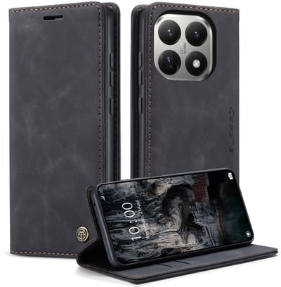 CaseMe Hoesje - Geschikt voor Xiaomi 15T Hoesje - CaseMe 013 Book Case - Zwart