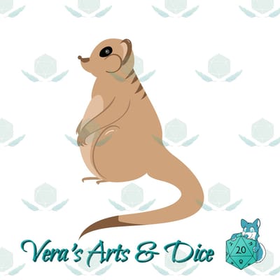 Stokstaartje Sticker - Steppe Dieren - Schattige Mangoesten Roofdier Stickers - Handgemaakte Stickers - Journaling - Bullet Journal - Scrapbooking - Leuke Stickers - Laptop Sticker - Telefoon Sticker - Cute - Dier - Lief - Schattig - Wilde Dieren