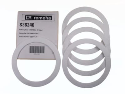 Remeha S36240 Pakking Ventilator - Set van 5 Stuks - Ø 125x100x2 mm - Geschikt Voor Quinta Pro & Gas Eco - Origineel Onderdeel
