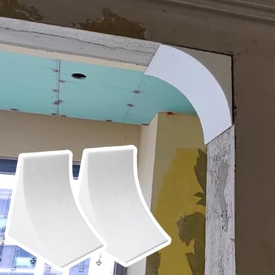 Deuropening boogkit - Ronde sierlijsten - Interieur verfraaien - Lichtgewicht EPS schuim - 2 stuks - Wit