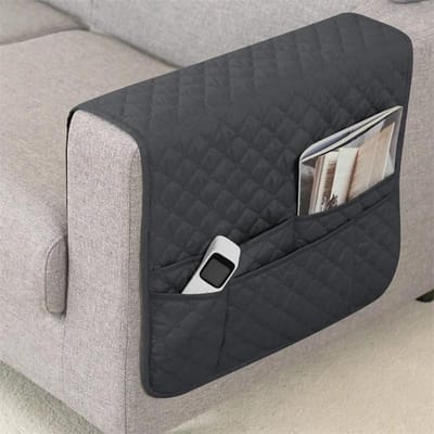 Dubbele Zak Sofa Zijhoes Waterafstotende Sofa Armleuning Hoes Effen Kleur Stofdicht Stoel Armleuning Opbergtas voor Thuis 1PC 50x90 cm