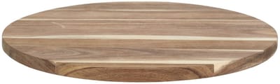 Cook Concept draaibaar serveer plateau - dienblad - Acacia hout - D35 cm - lichtbruin - roterend op hoge schijf - tapas - gebakjes - kaas