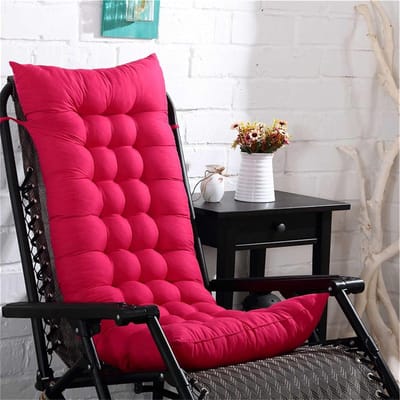 Dekenstoelkussen - Loungestoel Kussen - Buiten Zitten - Dikke Vulling - 53x180x8cm - roze