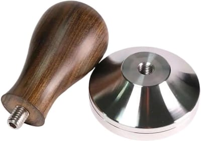 Koffie Tamper - Espresso Tool - Perfect Tamping - Ergonomisch Houten Handvat - 58.35mm - Niet gespecificeerd