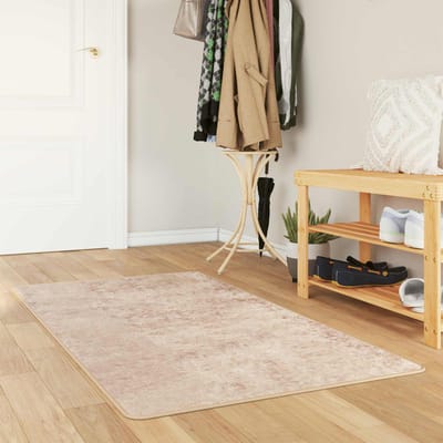 vidaXL - Tapijt - Runner - MARSA - Beige - 80 - x - 150 - cm - Polyester - en - PVC