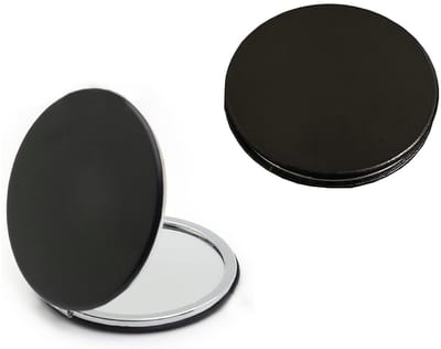 Cosensi - Dailygoods - 2-delige Draagbare Mini Ronde Make-upspiegel