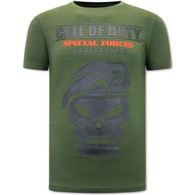 Heren T-shirt Call of Duty - Groen