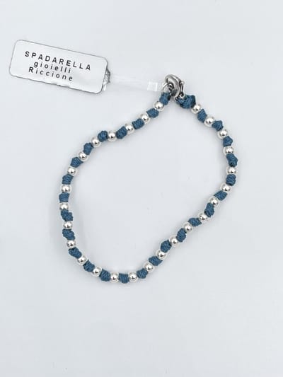 Spadarella Gioielli - SPBR02 - Armband - 925 Zilver - 4mm - Astro blue 2234 - 19 Cm