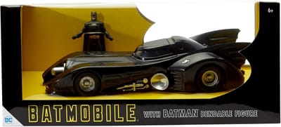 Buigbaar Actiefiguur met Iconische Batmobile